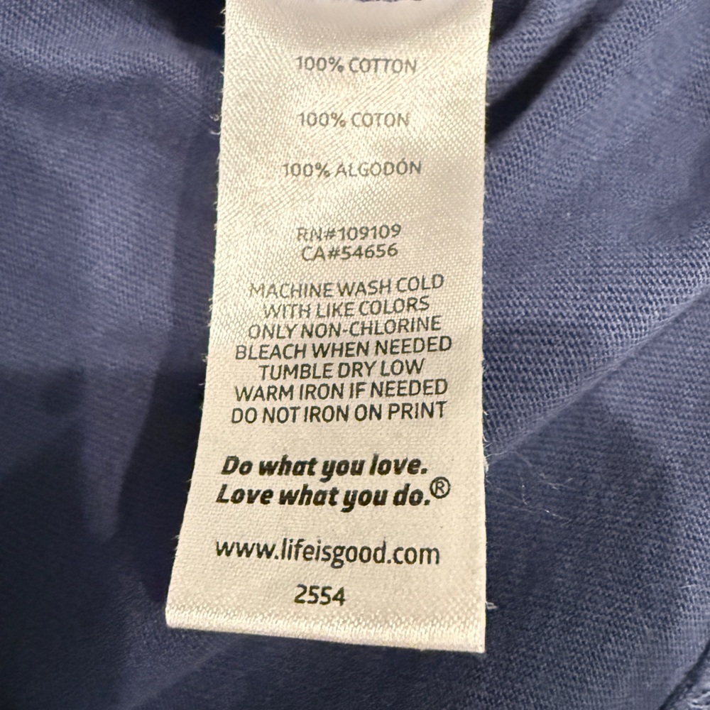 Life Is Good Long Sleeve Graphic Tee | Size M | Sports Theme 365 Shirt - Picture 7 of 8
